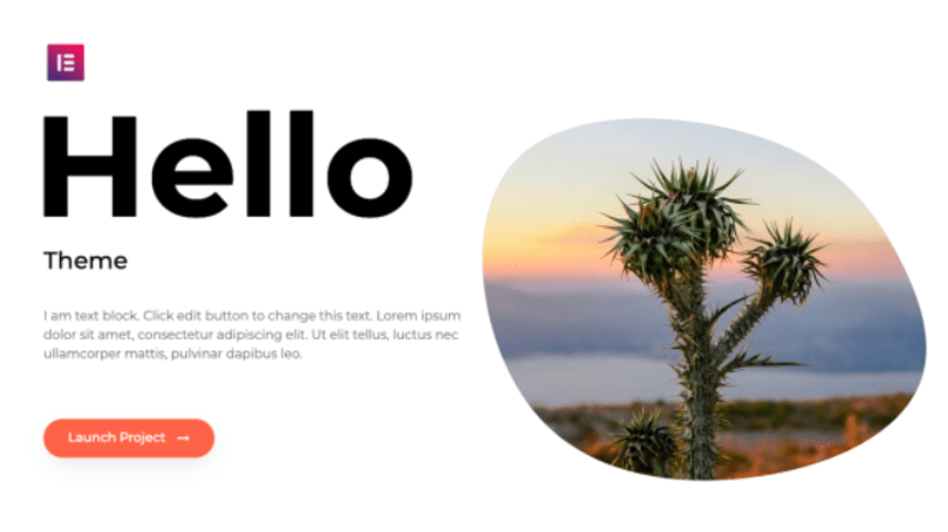 Тема WordPress: Hello Elementor